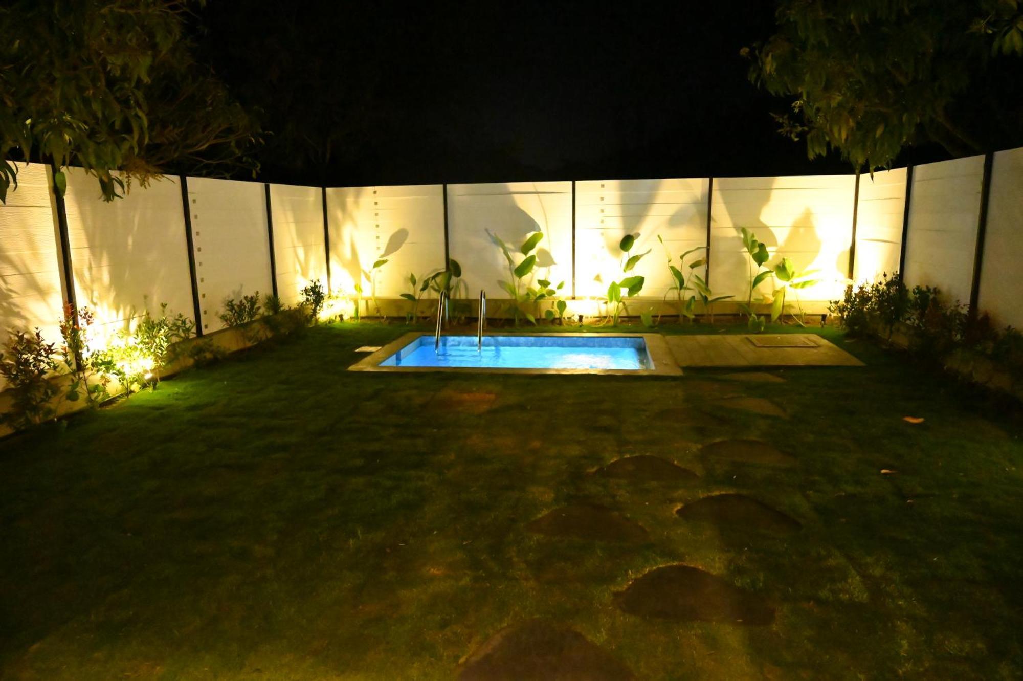 Rāmanagaram Aura Farms - Private Pool Cottages מראה חיצוני תמונה