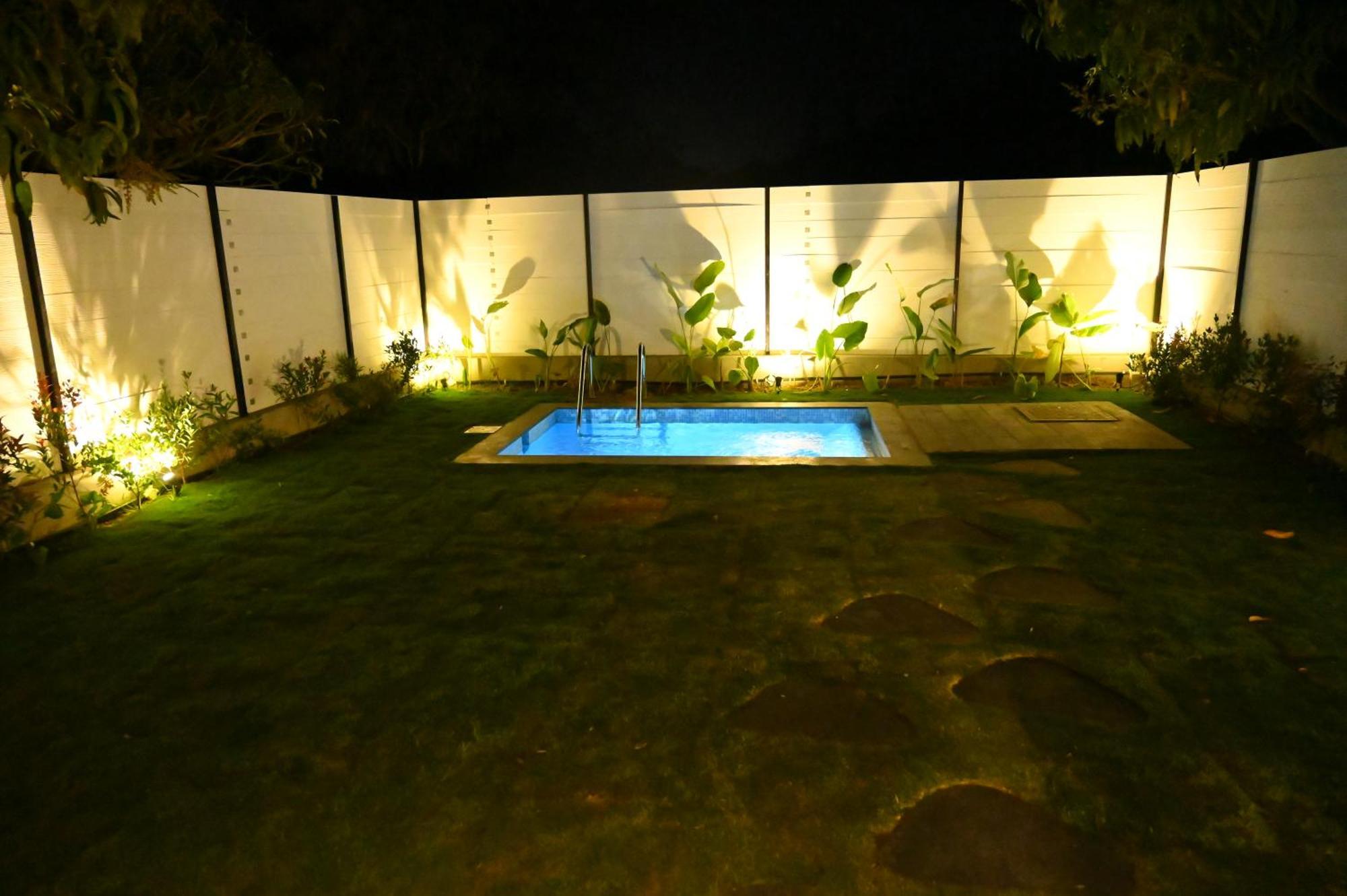 Rāmanagaram Aura Farms - Private Pool Cottages מראה חיצוני תמונה