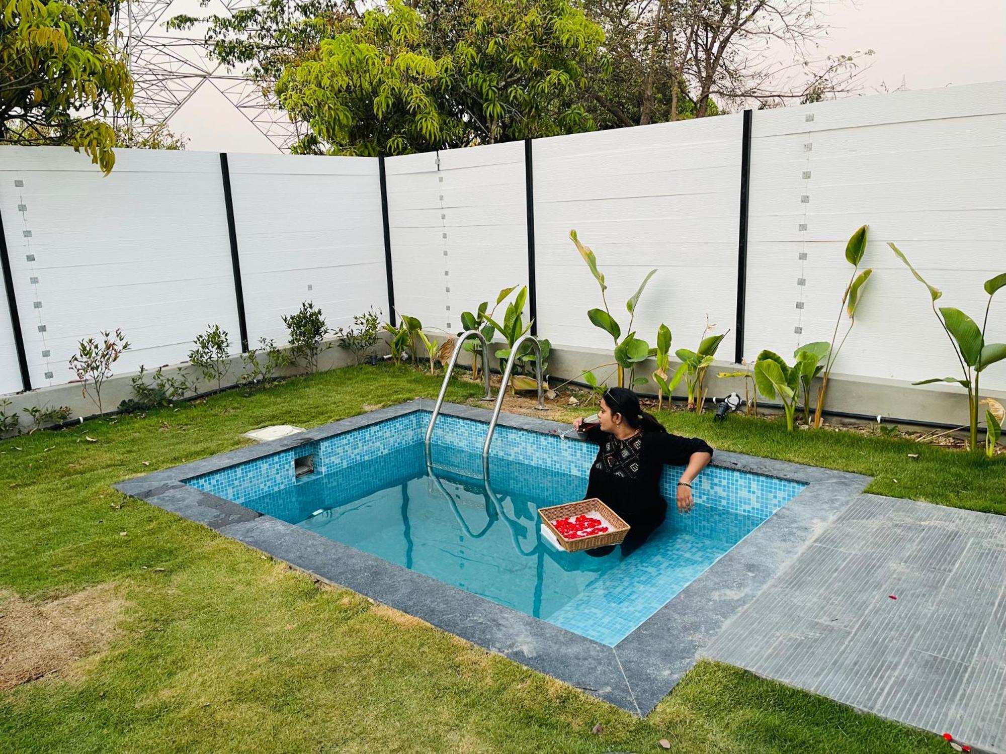 Rāmanagaram Aura Farms - Private Pool Cottages מראה חיצוני תמונה