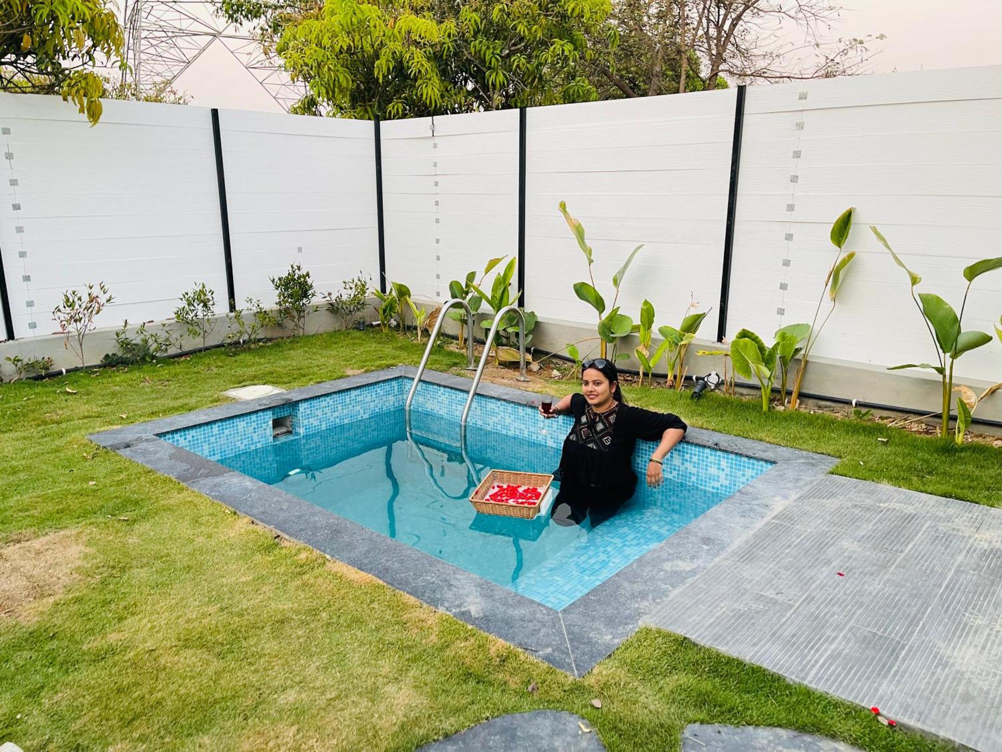 Rāmanagaram Aura Farms - Private Pool Cottages מראה חיצוני תמונה